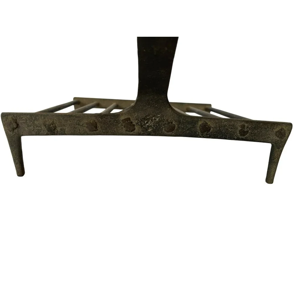 Vintage Cast Iron Fireplace Grate & Scoop Primitive Rustic Kitchen Tools Crafted - Picture 4 of 14